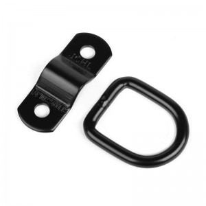 D Rings Tie Down Anchors Hooks for Trailer Truck Bed Bracket Enclosed Points Pickup Camper Surface Mount D-Ring Heavy Duty 1/4