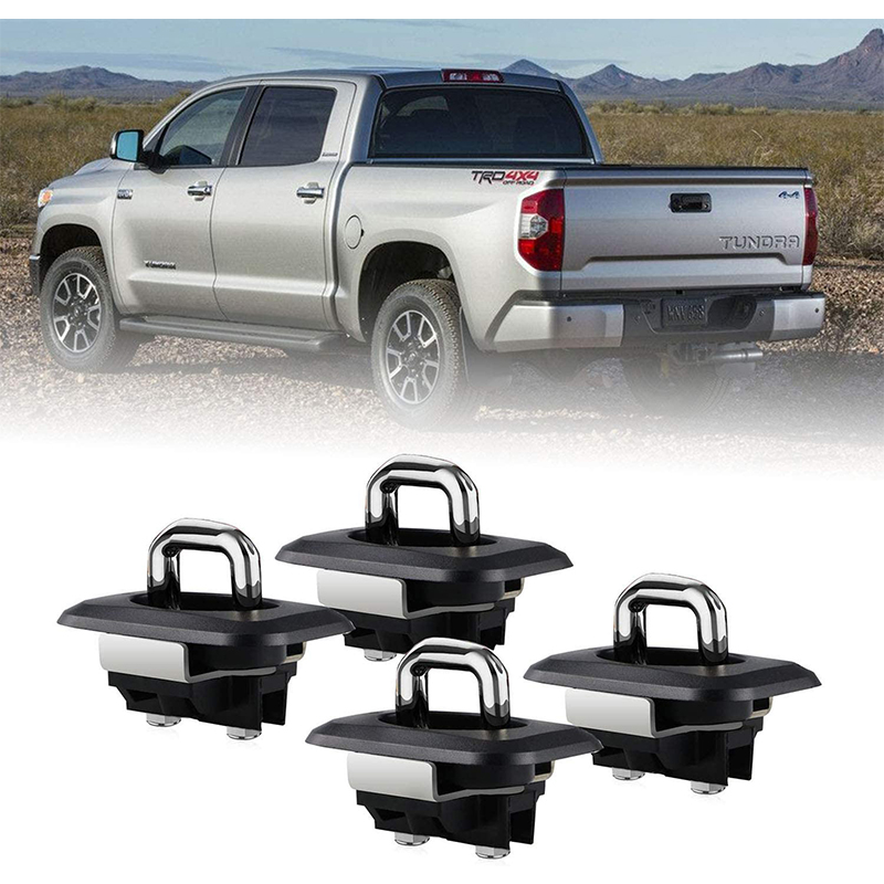 Tie Down Anchors Truck Bed Side Wall Anchors for 2000-2013 Tundra Retractable with Different Doors and pop Out Rail Cap Covers