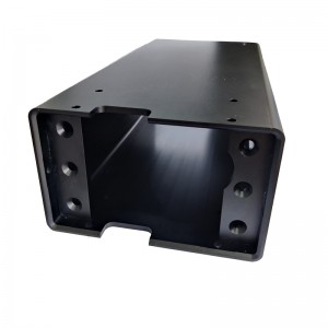 Black anodized extruded profiles, CNC milling high-precision parts
